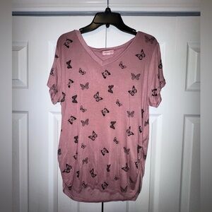 Ragdoll Pink Butterfly Shirt